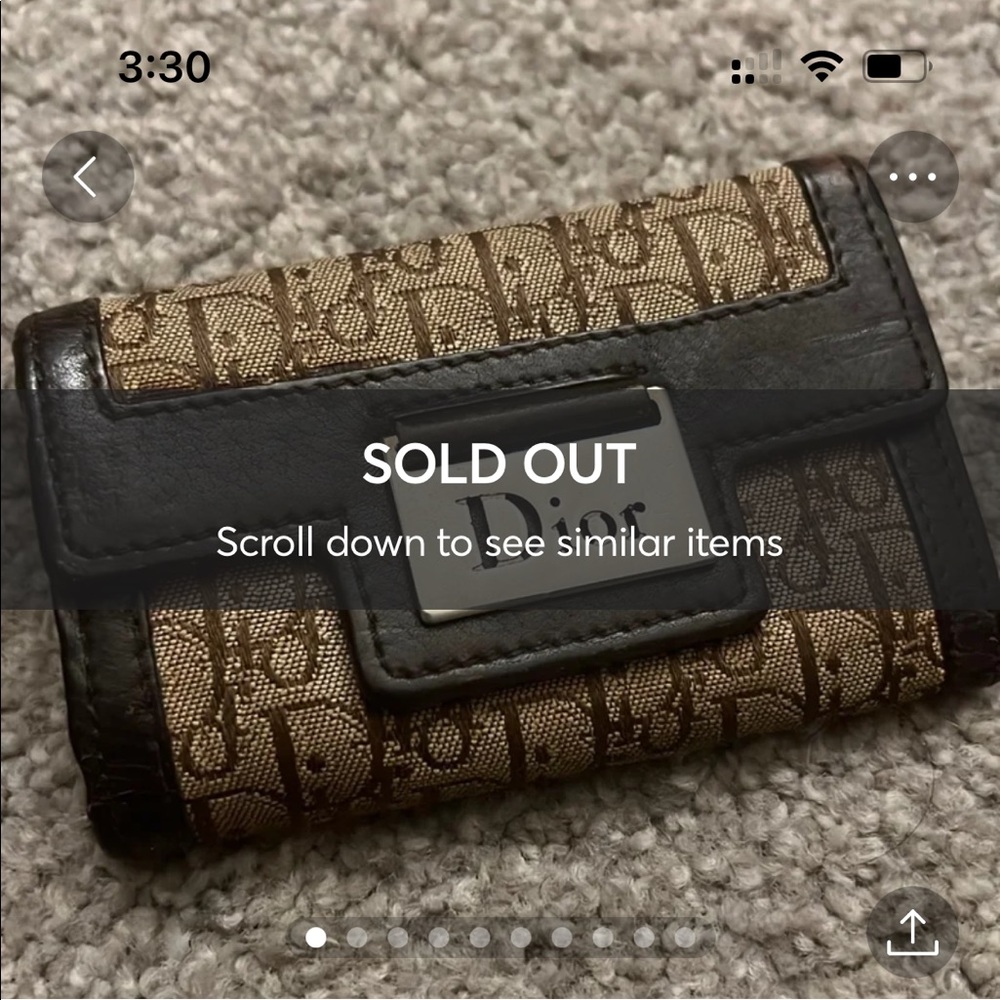 Authentic vintage DIOR key holder